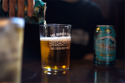 ビッグウェーブゴールデンエール（缶）｜ボッサバーガー ドリンクメニュー